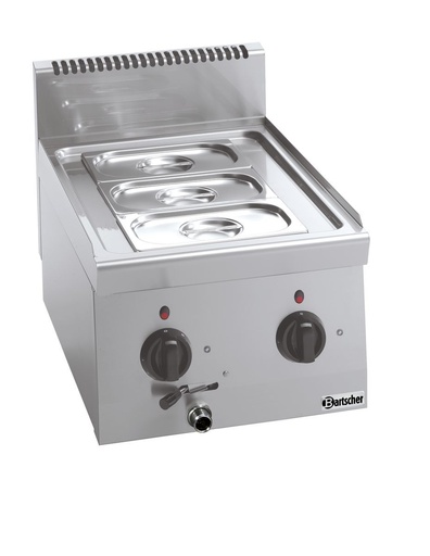 [BAR-131760] Bain Marie Serie 600 Bartscher (1, 3 x 1/4 GN, 1.4kW, 400mm)