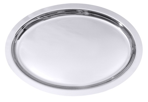 [CTO-6908/560] Bankett-Servierplatte Contacto oval aus Edelstahl (560mm, 400mm)