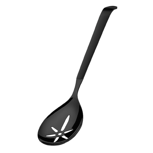 [AMF-1319ATB000245] Chafing-Dish Löffel BUFFET, schwarz und geschlitzt Amefa