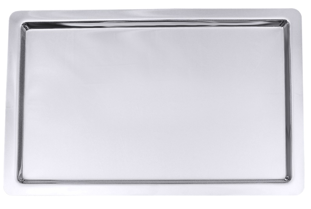 Bankett-Servierplatten rechteckig aus Edelstahl 18/10