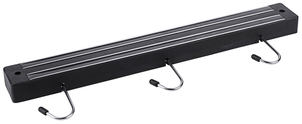 Magnet-Messerhalter mit zwei Magnetschienen und mit Haken