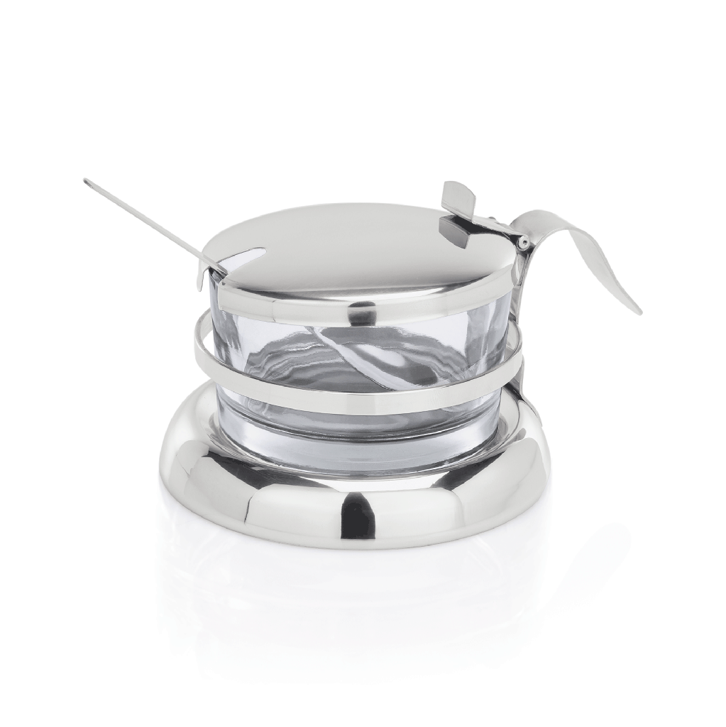 Marmeladedose mit Löffel