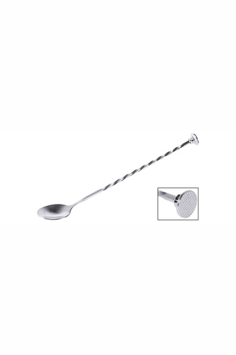 [CTO-2093/280] Barlöffel Contacto mit Stößel aus Edelstahl mit gedrehtem Stiel 28cm
