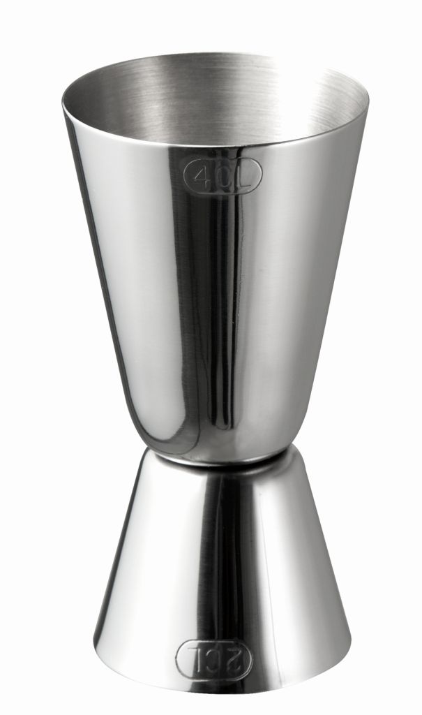 Barmaß hochglanzpoliert aus Edelstahl