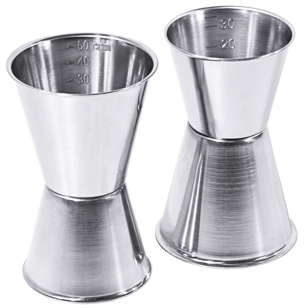 Cocktaildoppelmaß Contacto 3cl/ 5cl aus Edelstahl 