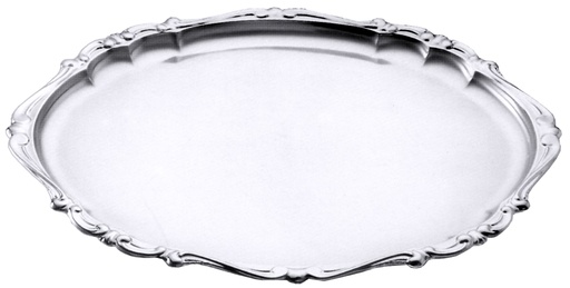 [CTO-10/300] Barocktabletts Contacto oval aus Edelstahl  (240mm, 310mm, 18mm)