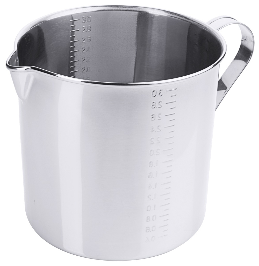 Messbecher zylindrisch aus Edelstahl 18/10