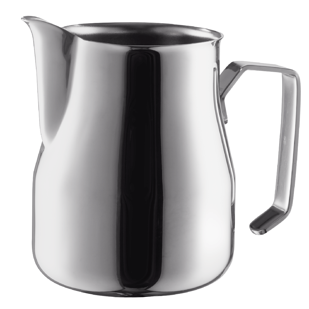 Milchkännchen bauchig aus Chromnickelstahl