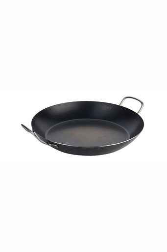 [CTO-5080/340] Paellapfannen Contacto aus starkem gebläutem Stahl (34cm, 50mm)