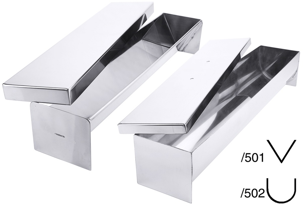 Pastetenformen aus Edelstahl 18/10, hochglänzend