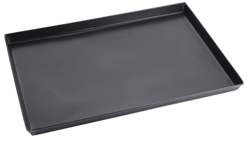 Pizzableche rechteckig aus Schwarzblech