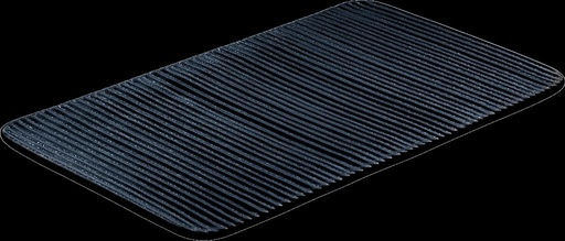 [BAU-7 01 2180 91 021090] Servierplatten NARA, rechteckig (schwarz, 1055g)