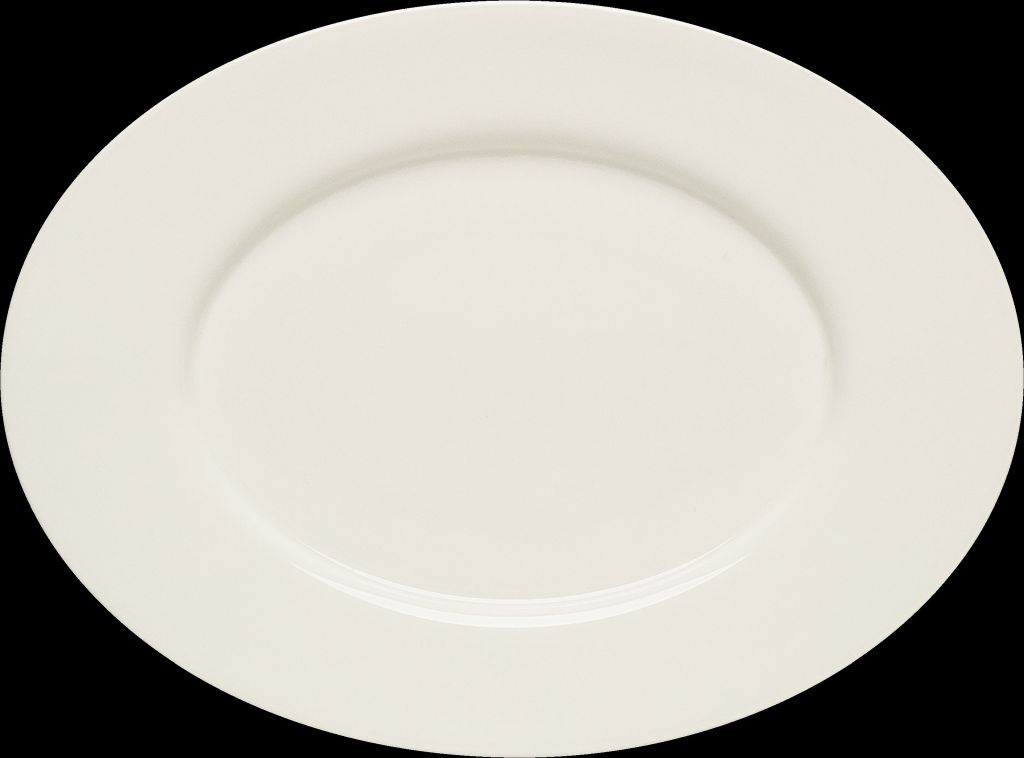 Servierplatten PURITY oval, mit Fahne