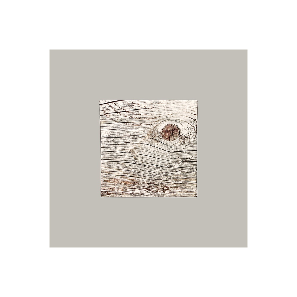 Servierplatten 25 x 25cm WOODSTYLE, quadratisch RAK Porzellan