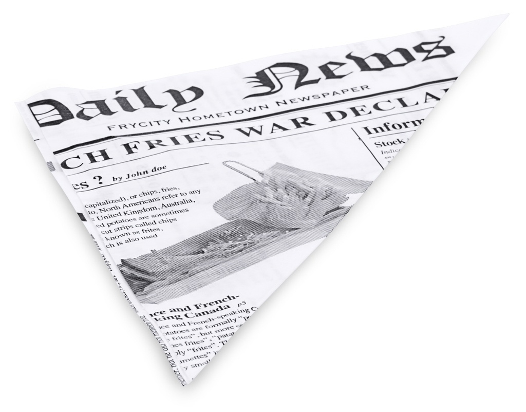 Pommes Frites-Tüte Contacto aus fettdichtem Papier (1000 Blatt)