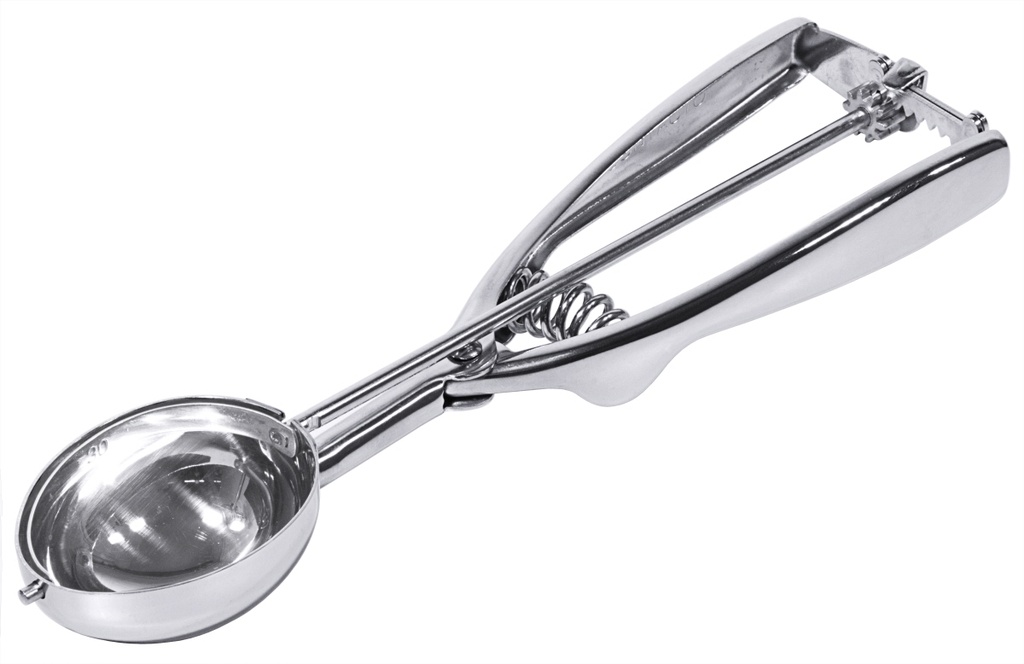 Portionierer 1/30 l oval aus Edelstahl