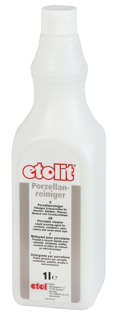Porzellanreiniger Etolit® 1 Liter (flüssiges Scheuermittel)