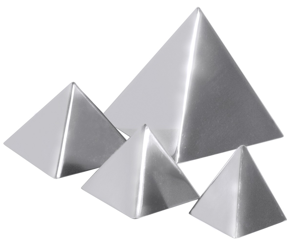 Pyramidenformen Contacto aus Edelstahl