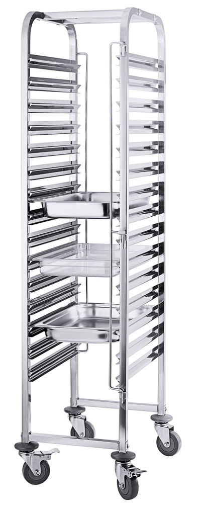 Regalwagen GastroNorm 1/1 aus Edelstahl 