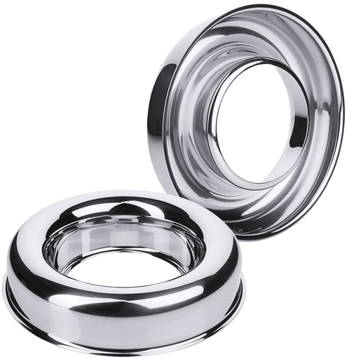 [CTO-606/190] Reisrand -/ Savarinformen Contacto aus Edelstahl  (18cm, 45mm, 100mm, 40mm)
