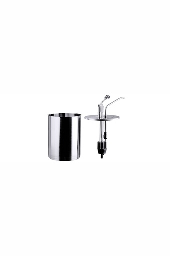 [CTO-3050/004] Dispenser / Dosierspender Contacto rund mit Griffen mit selbstansaugende Pumpe (190mm, 17.6cm, 4.0)
