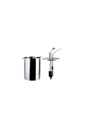 [CTO-3051/010] Dispenser / Dosierspender Contacto rund ohne Griffe mit selbstansaugende Pumpe (20.8cm, 280mm, 10.0)