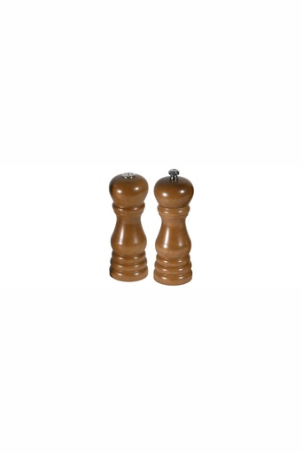 [CTO-6867/160] Salz-/Pfeffermühlen-Set Contacto aus dunkel gebeiztem Gummibaumholz