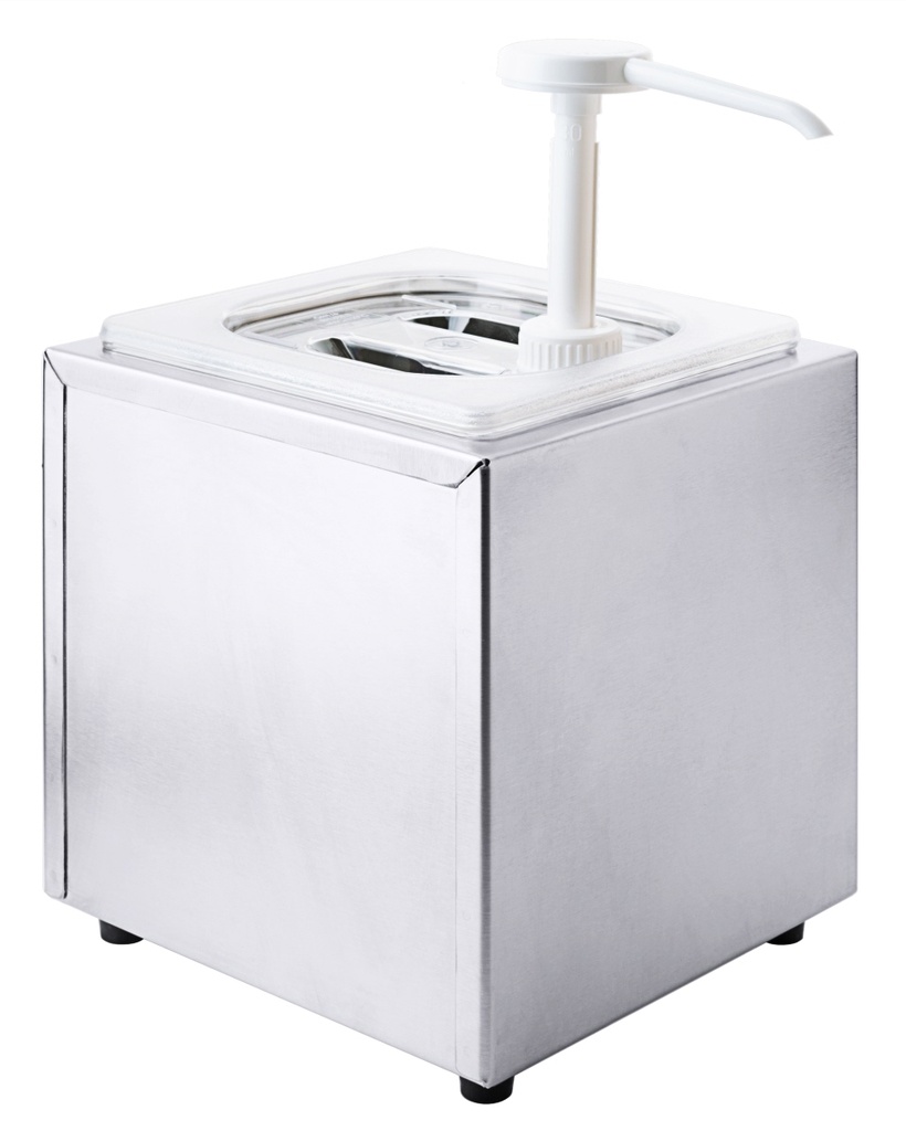 Saucendispenser aus Edelstahl mit Pumpe