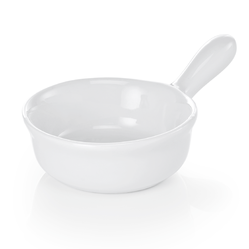 Schale 30ml mit Griff aus Porzellan