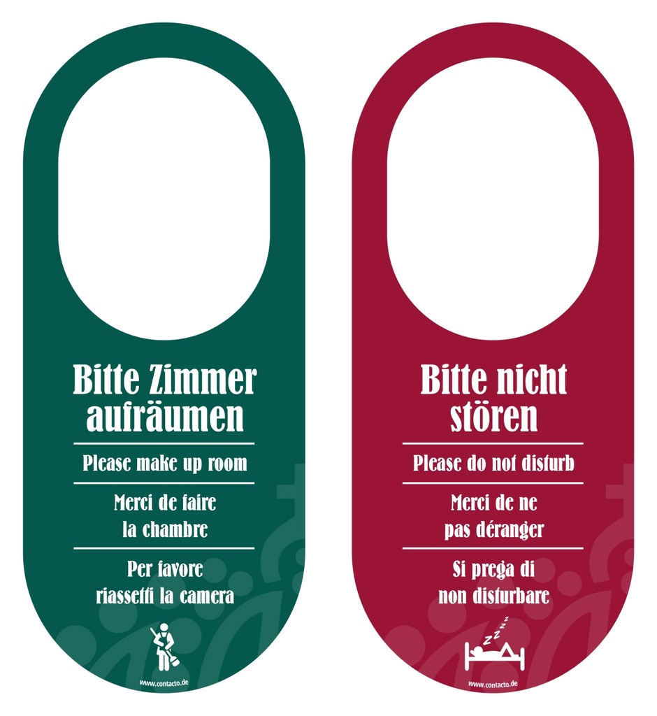 Türschild Contacto "Bitte nicht stören !"