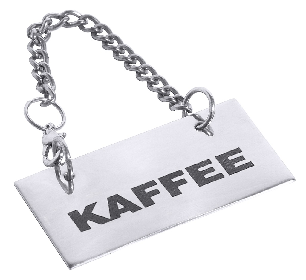 Schilder Contacto für Kanne mit 10cm langer Kette