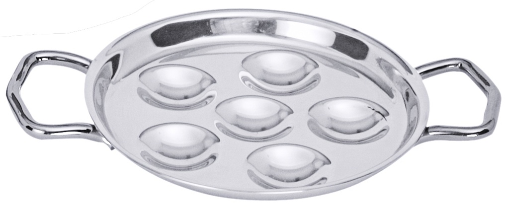 Schneckenplatten mit Griffen aus Edelstahl 18/10