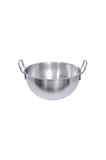 [CTO-2000/250] Schneeschlagkessel Contacto mit 2 Griffen aus Edelstahl (25cm, 140mm, 5.0)