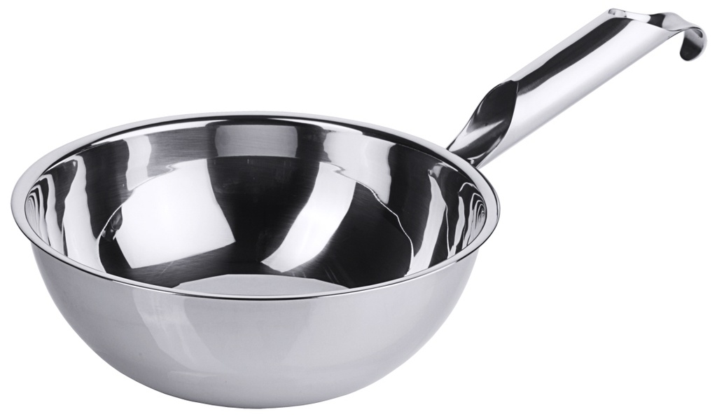 Schöpfer mit Schüttrand aus Edelstahl