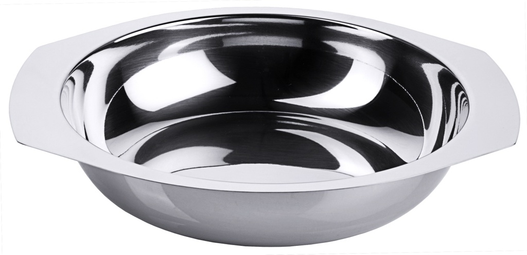 Beilagenschüsseln flach aus Edelstahl 18/10