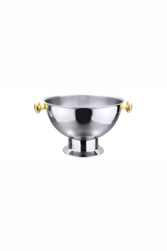 [CTO-287/385] Champagnerkübel Contacto aus Edelstahl mit Goldgriffen ∅ 38,5cm