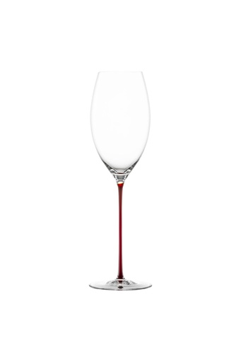 [SZW-123967] Sektgläser 305ml VINODY COLOURED STEM- mit Moussierpunkt- handmade Zwiesel Glas (rot)