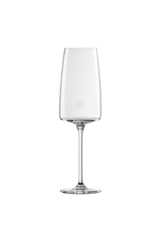 Sektglas VIVID SENSES mit Füllstrich 0,1l und mit Moussierpunkt Zwiesel Glas