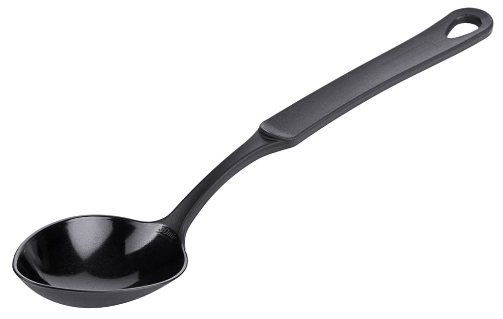 Servierlöffel 28,5cm ganz aus schwarzem Polyamid