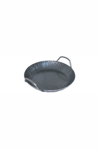 [CTO-5251/280] Servierpfanne Contacto aus geschwärztem Eisen tief rund ∅ innen 28cm