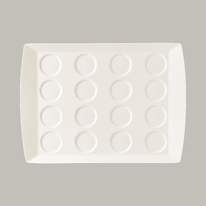 Servierplatte 39 x 28,5cm MINIMAX, mit 16 Flächen RAK Porzellan