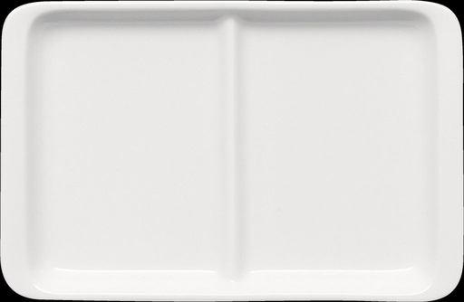 [BAU-6 11 2322 1] Servierplatten B1100 rechteckig, 2-Abteile