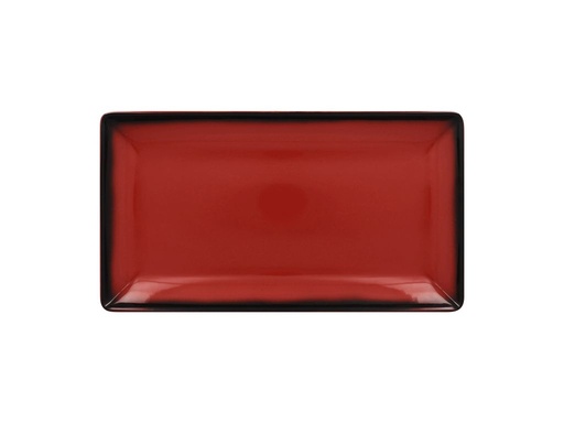 [RAK-LEEDRG33RD] Teller LEA flach, rechteckig RAK Porzellan (red)