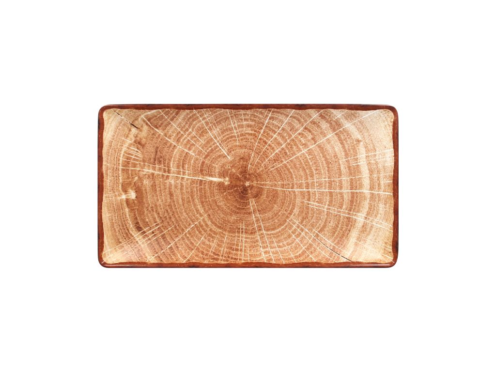 Teller 33,8 x 18,3cm WOODART flach, rechteckig RAK Porzellan
