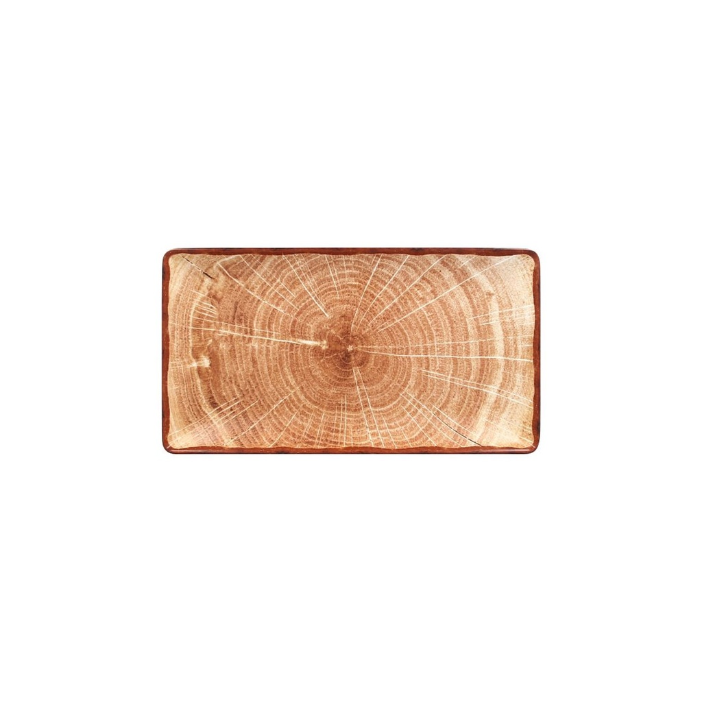 Teller 33,8 x 18,3cm WOODART flach, rechteckig RAK Porzellan