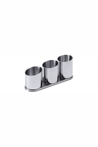 [CTO-220/003] Besteckhalter Contacto aus Edelstahl 18/10 (3, 120mm, 260mm)