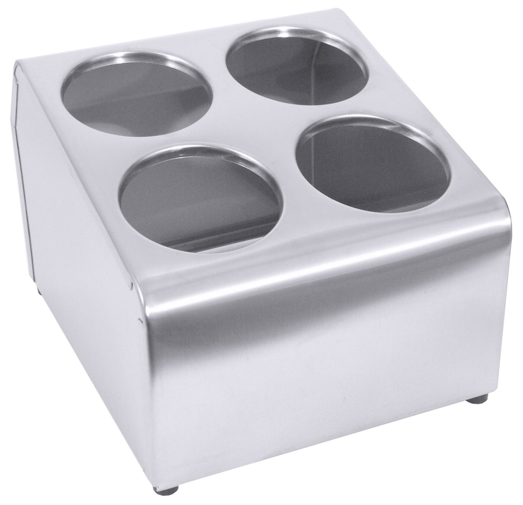 Besteckbehälter aus Edelstahl 18/0, für 4-6 Köcher