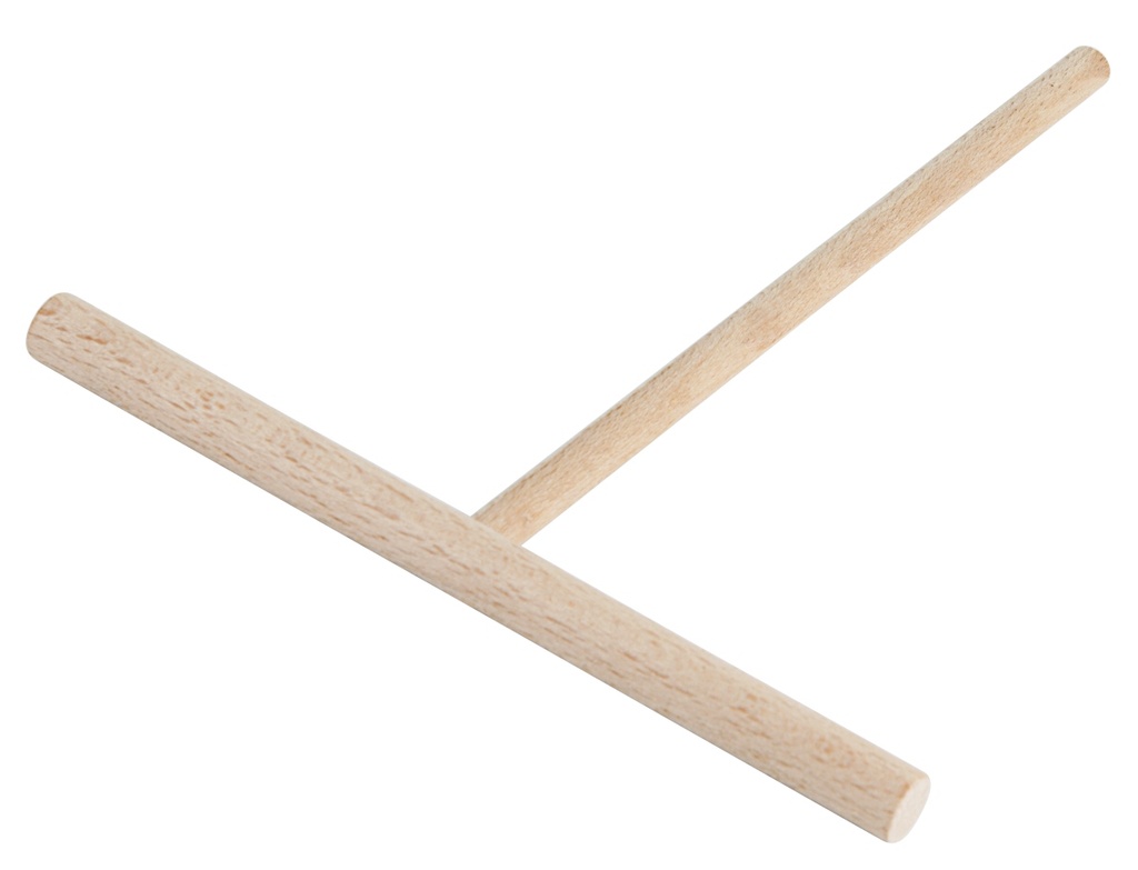 Teigverteiler für Crêpes aus Buchenholz