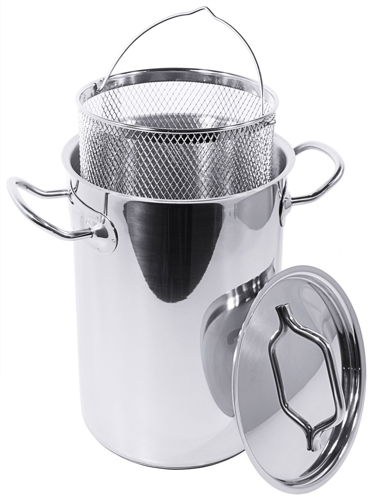 Spargelkochtopf aus Edelstahl 4,5 Liter
