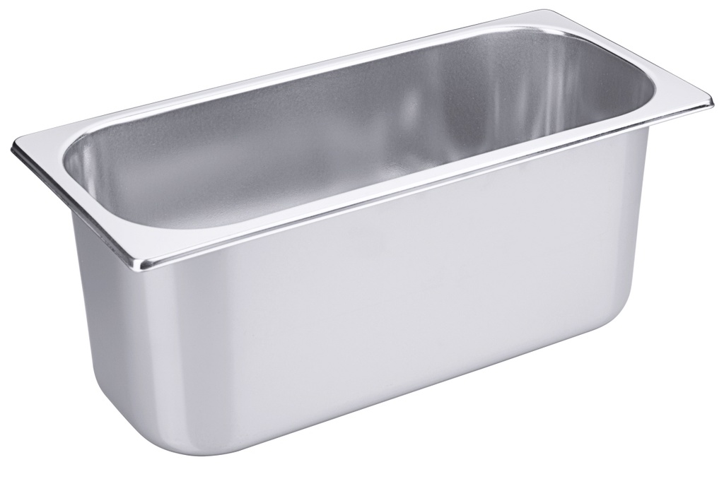 Speiseeisbehälter Contacto aus Edelstahl 18/10 für Eisvitrinen etc.
